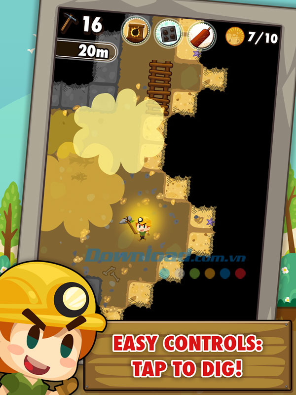 Pocket Mine for Android 1.6.0 Game đào mỏ trên Android