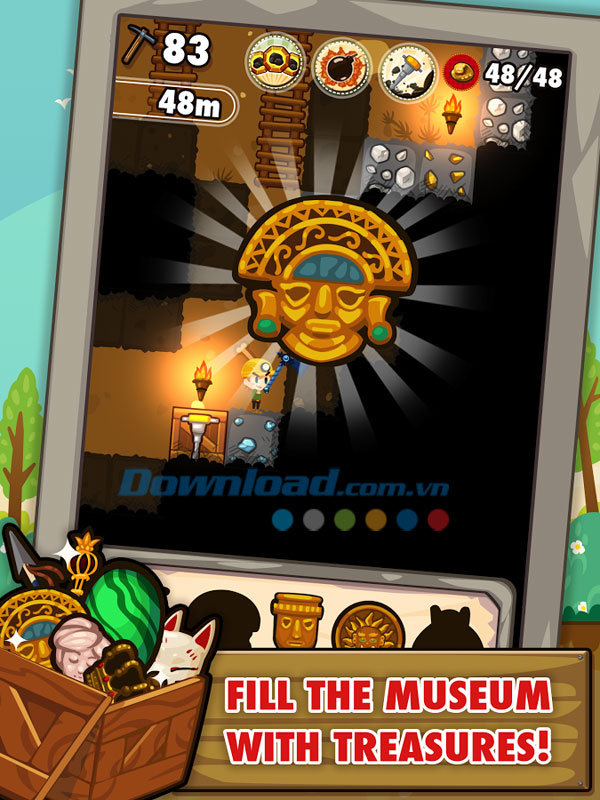 Pocket Mine for Android 1.6.0 Game đào mỏ trên Android